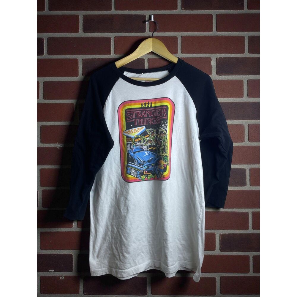 Stranger Things Raglan Baseball Tee – Netflix Official – Size L - Picture 1 of 3